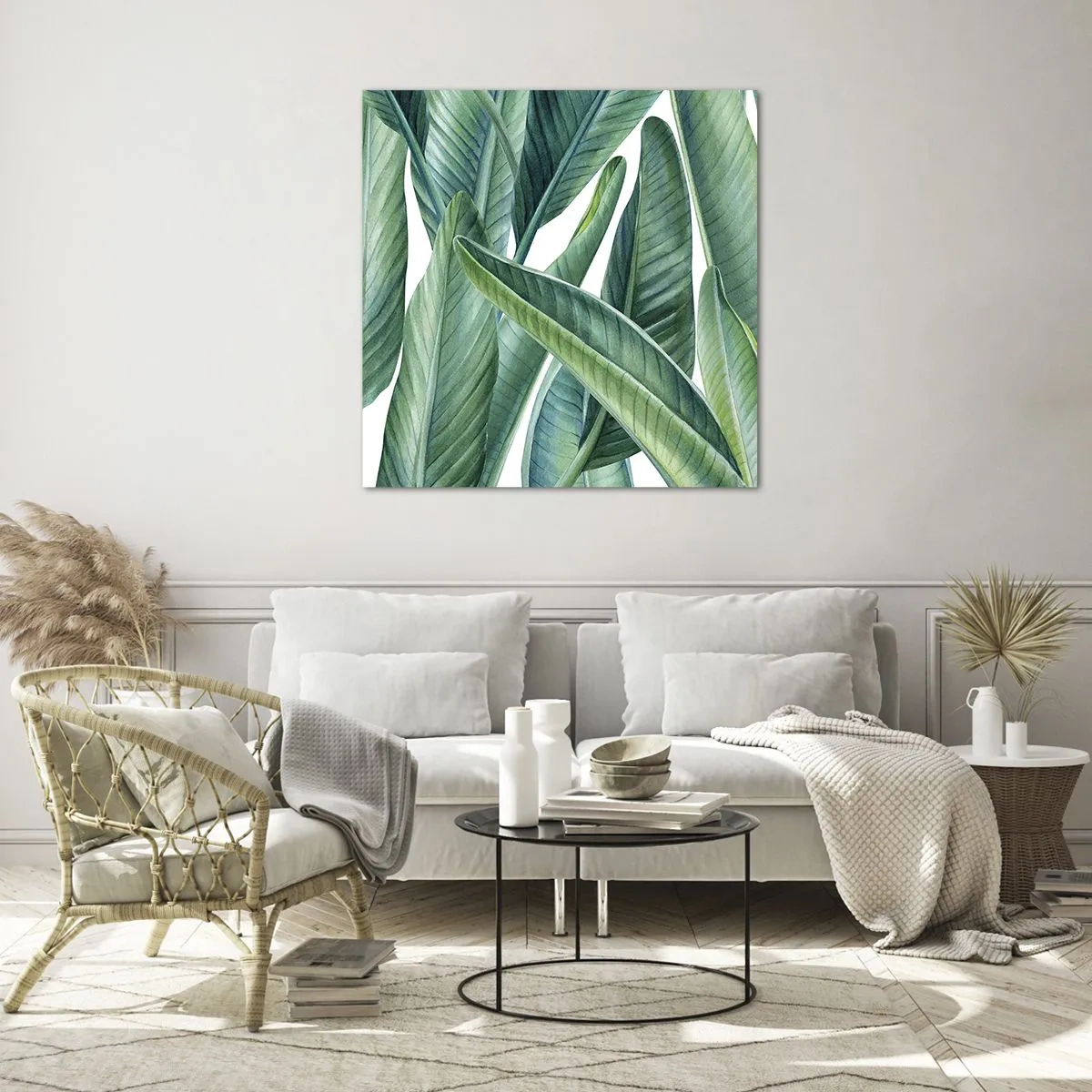 Billede på glas - Det grønne i sig selv - 60x60 cm