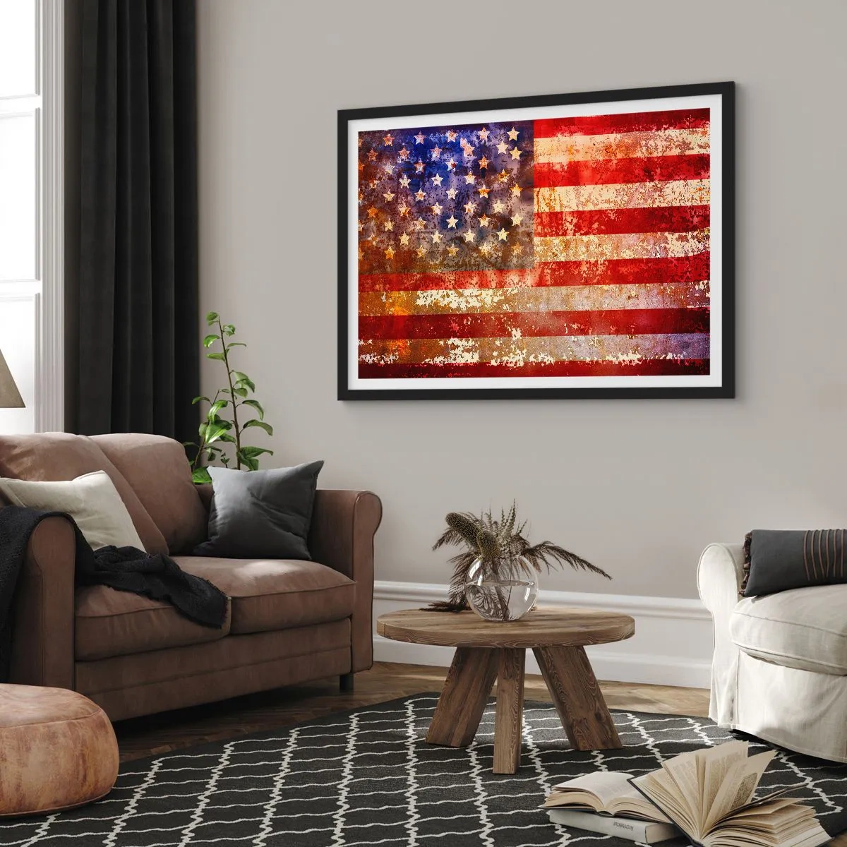 Plakat i sort ramme - Herlighed går ikke bort - 70x50 cm