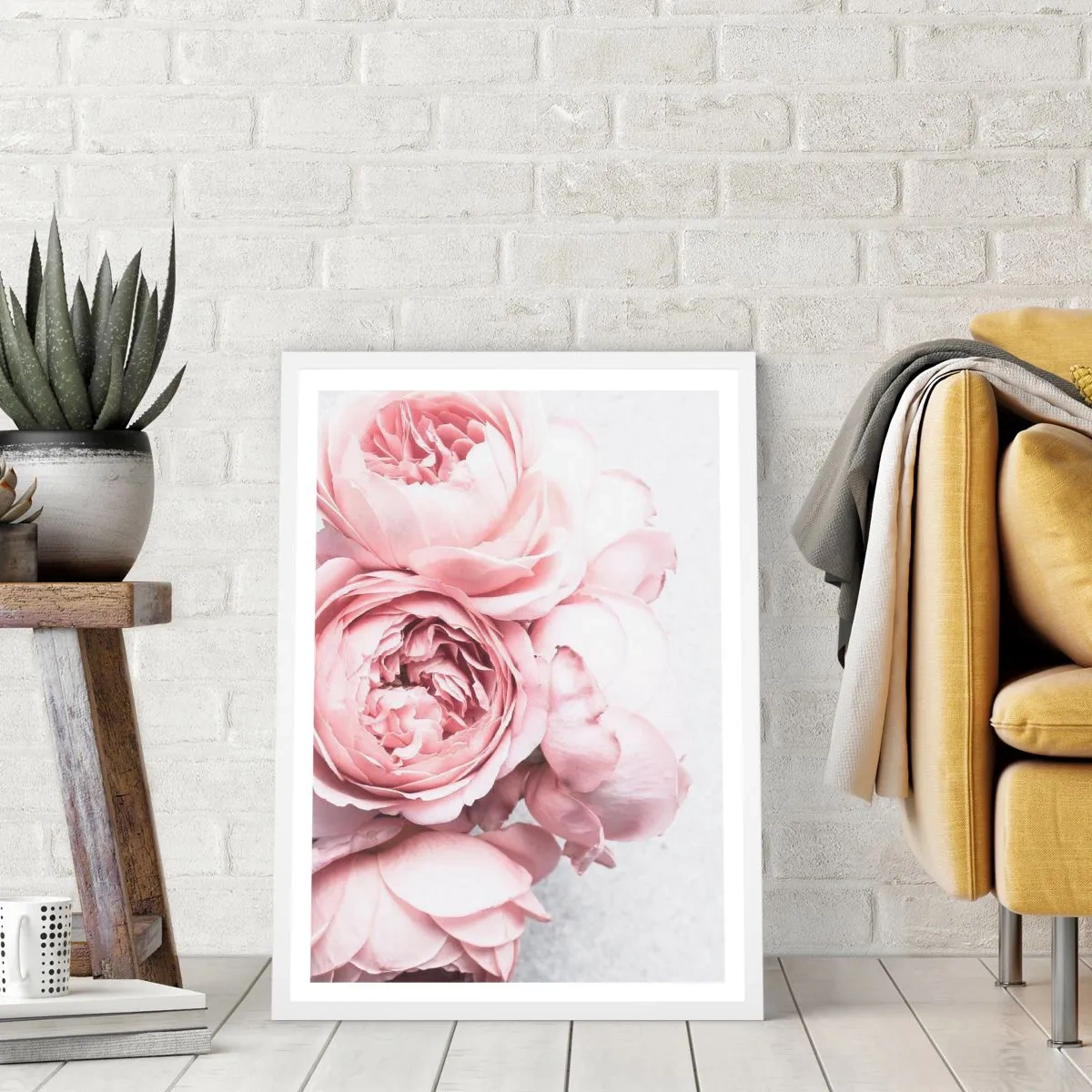 Plakat i hvid ramme - For de romantiske - 70x100 cm