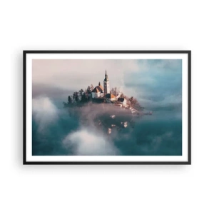 Plakat i sort ramme - Drømmeøen - 91x61 cm