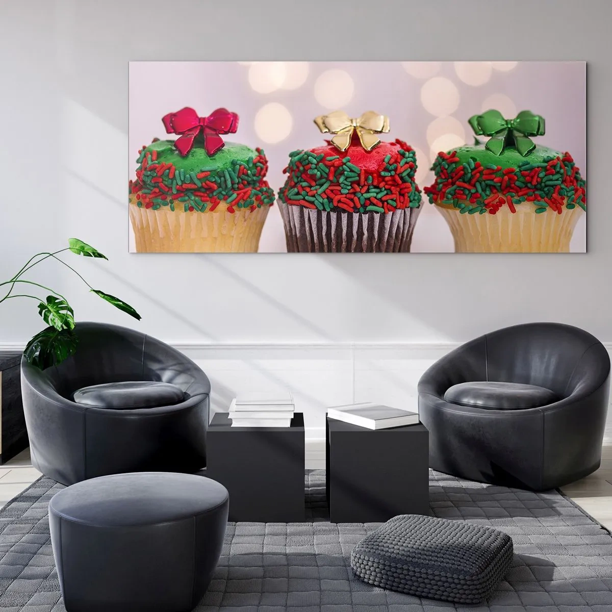 Billede på glas - Slik i buen - 120x50 cm