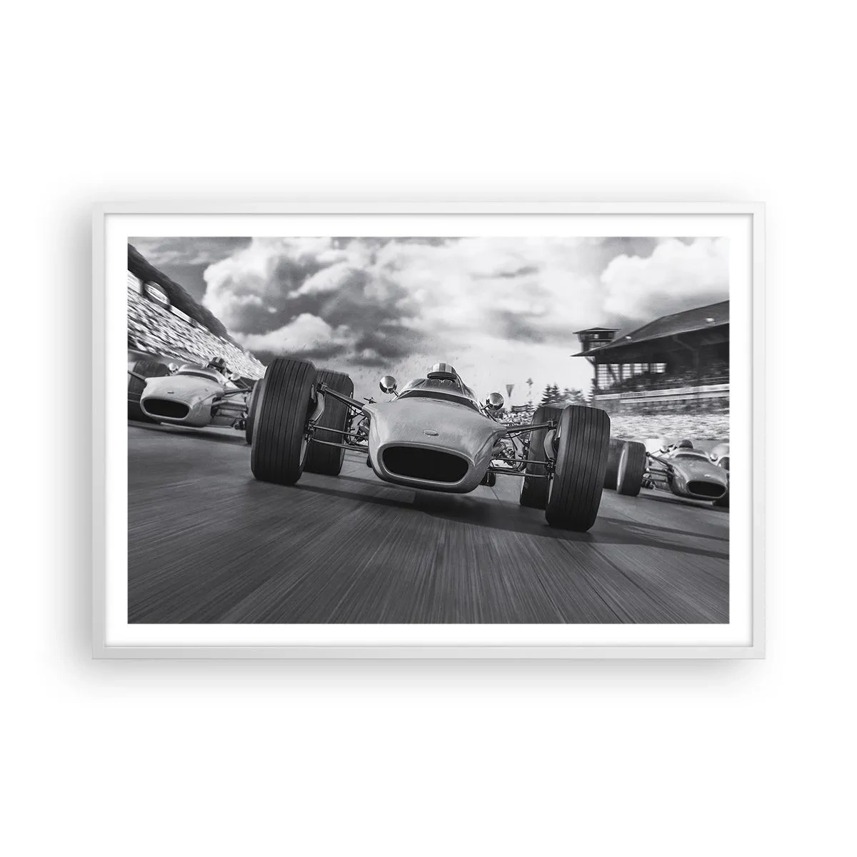 Plakat i hvid ramme - Der er kraft! - 91x61 cm