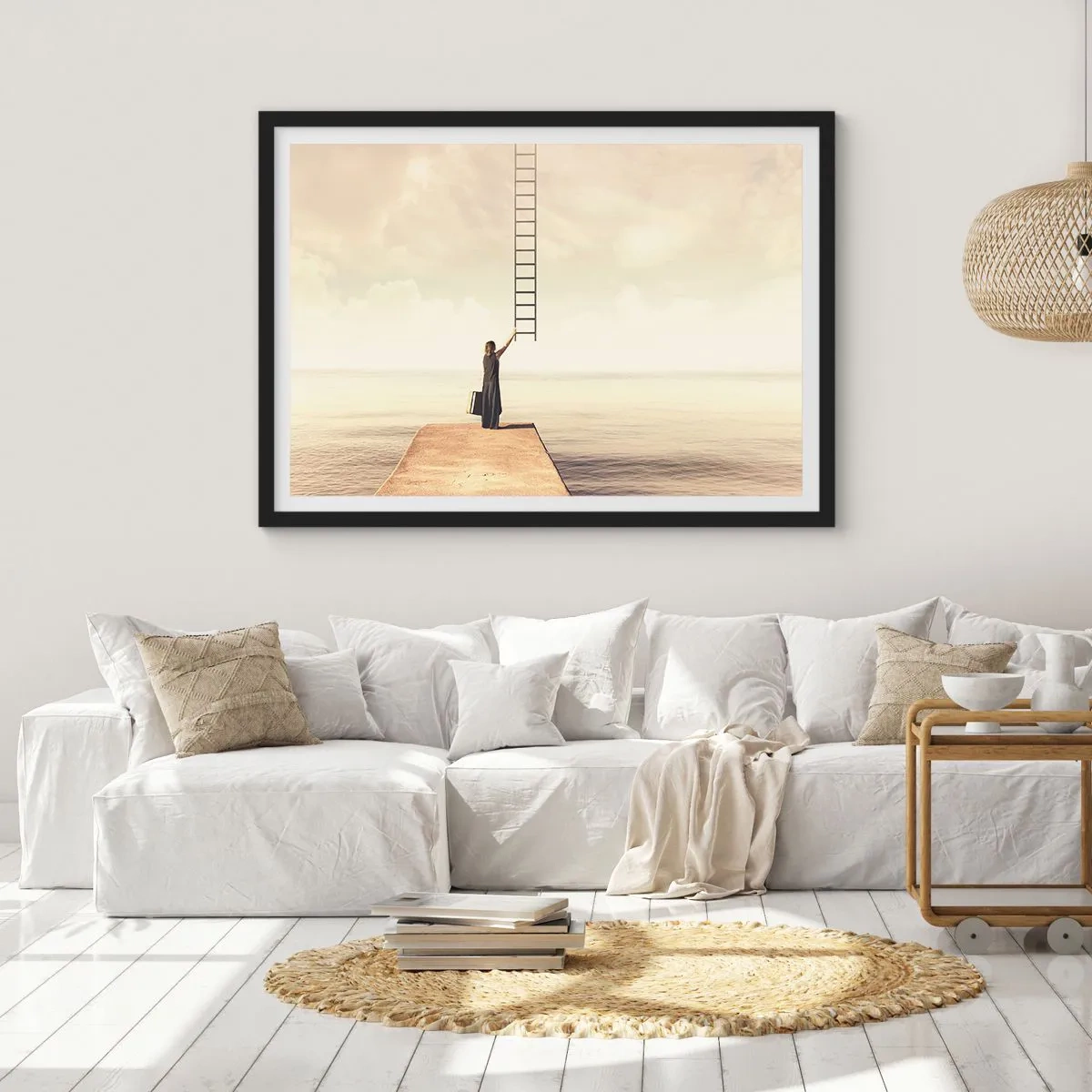 Plakat i sort ramme - En magisk rejse - 40x30 cm