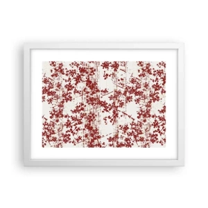 Plakat i hvid ramme - Som en gammel percale - 40x30 cm