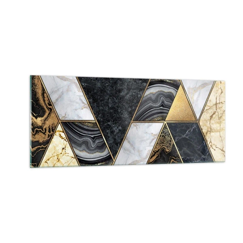 Billede på glas - Sten for sten - 100x40 cm