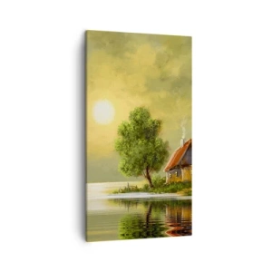 Lærredstryk - Billede på lærred - Smukt, som fra et billede - 45x80 cm