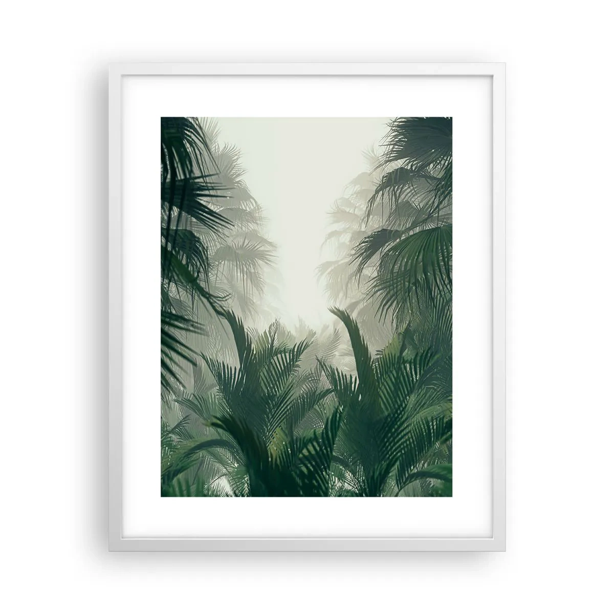 Plakat i hvid ramme - Tropisk mysterium - 40x50 cm