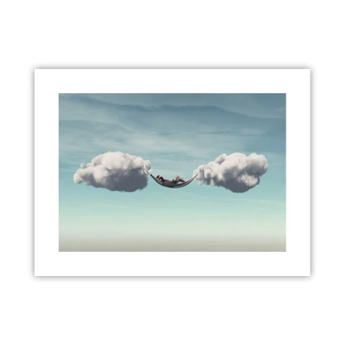 Plakat - Lykken i øjeblikket - 40x30 cm