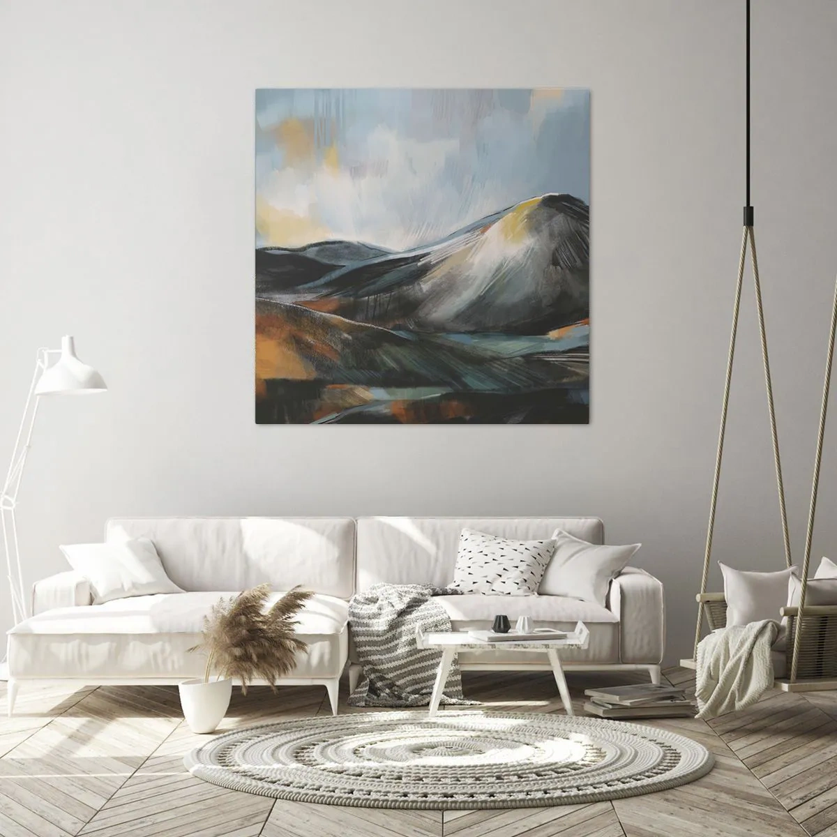 Lærredstryk - Billede på lærred - Rå og smuk - 40x40 cm