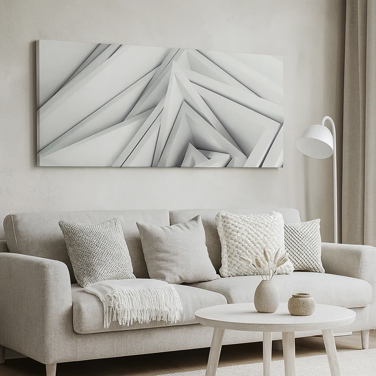 Lærredstryk - Billede på lærred - Skarpe vinkler knopper - 30x30 cm