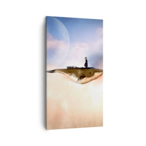 Lærredstryk - Billede på lærred - En surrealistisk rejse - 45x80 cm
