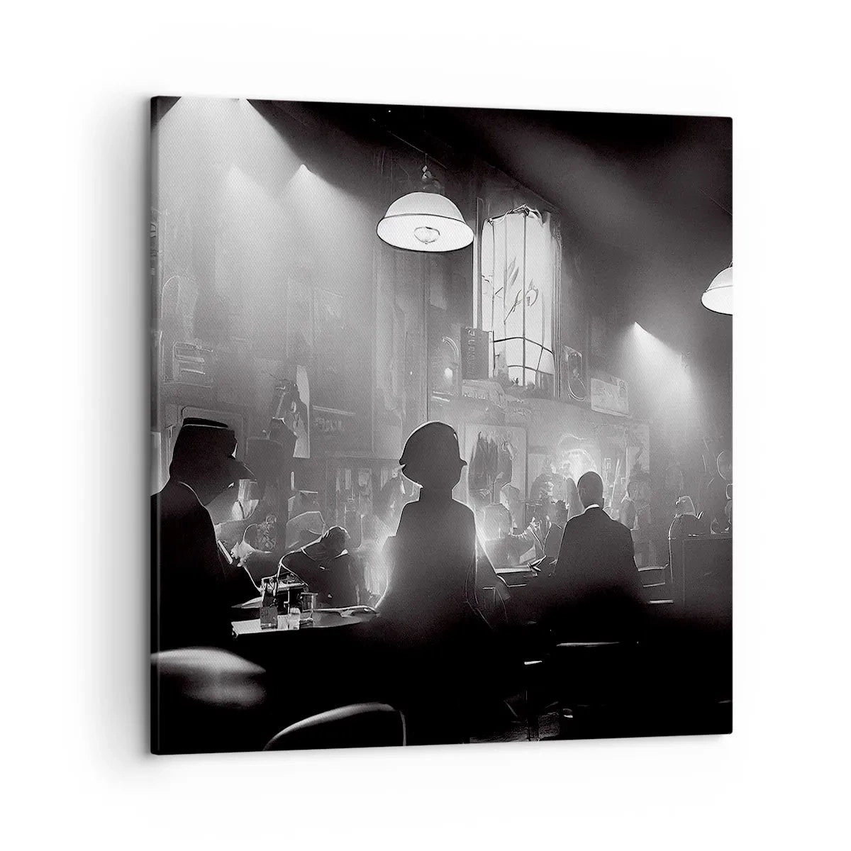 Lærredstryk - Billede på lærred - I en jazzet stemning - 50x50 cm