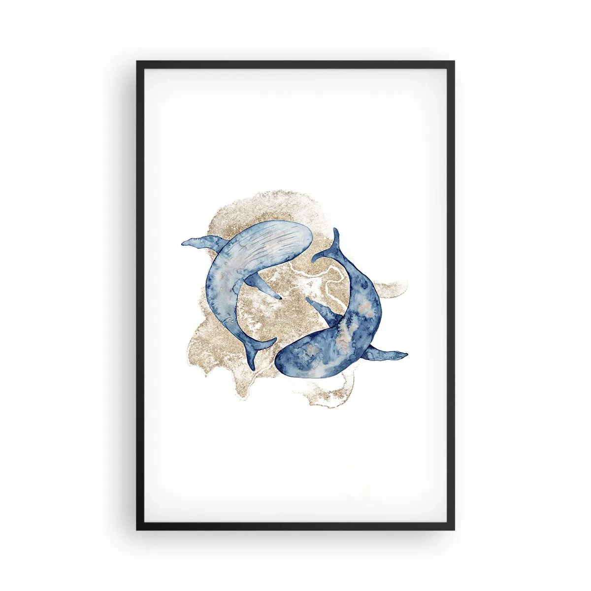 Plakat i sort ramme - Venskab eller kærlighed? - 61x91 cm