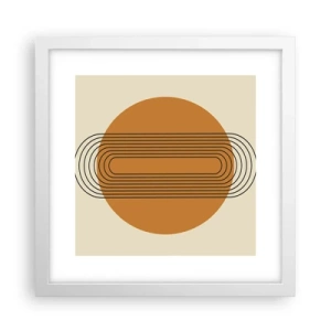 Plakat i hvid ramme - Den perfekte plan - 30x30 cm