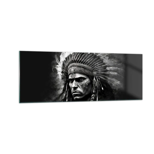 Billede på glas - Leder og kriger - 140x50 cm