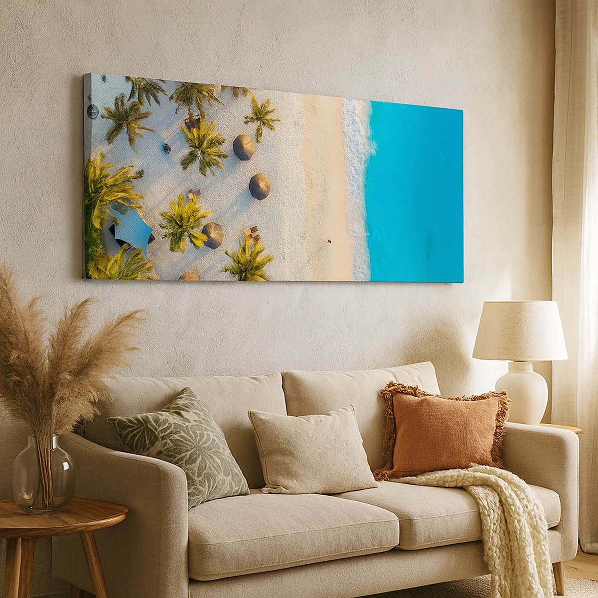 Lærredstryk - Billede på lærred - Velkommen til paradis - 30x30 cm