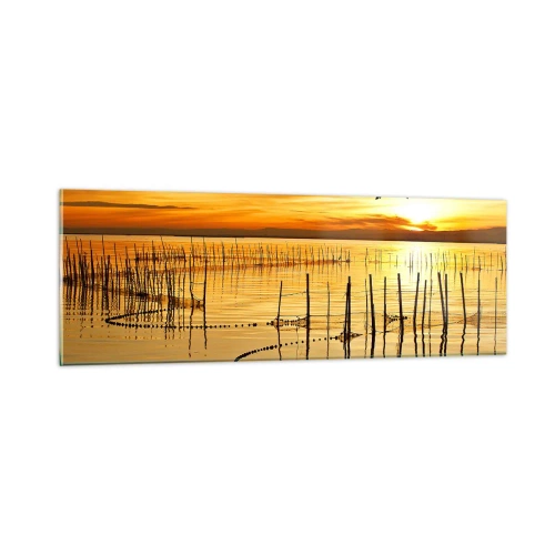 Billede på glas - I fiskeriet - 90x30 cm