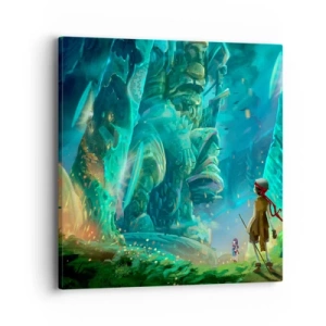 Lærredstryk - Billede på lærred - Fra den store eventyrbog - 40x40 cm