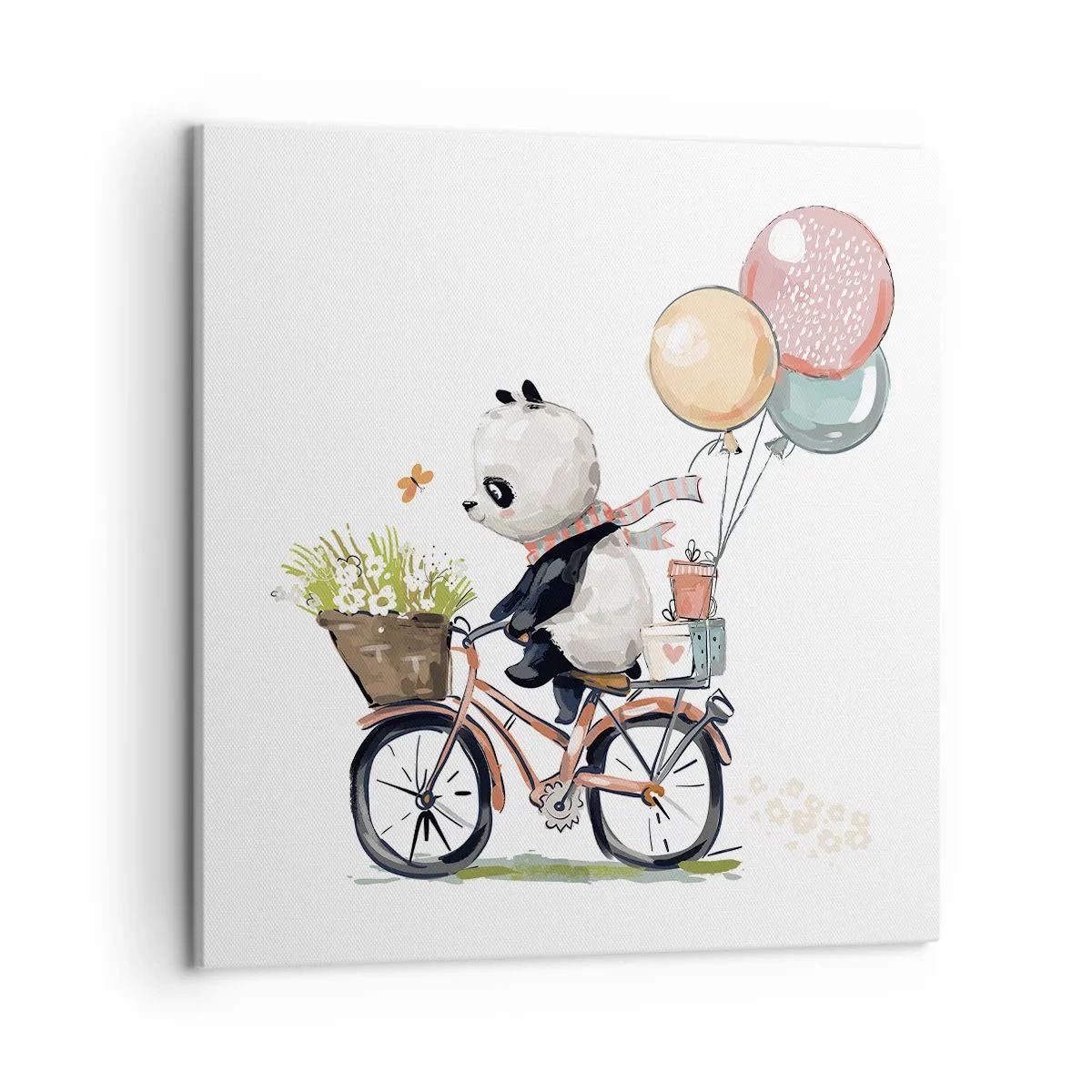 Lærredstryk - Billede på lærred - Glædelig dag - 50x50 cm