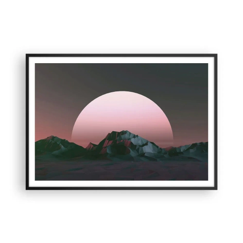 Plakat i sort ramme - I en nabogalakse - 100x70 cm