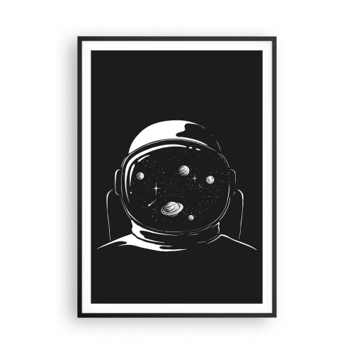 Plakat i sort ramme - Flot udsigt - 70x100 cm