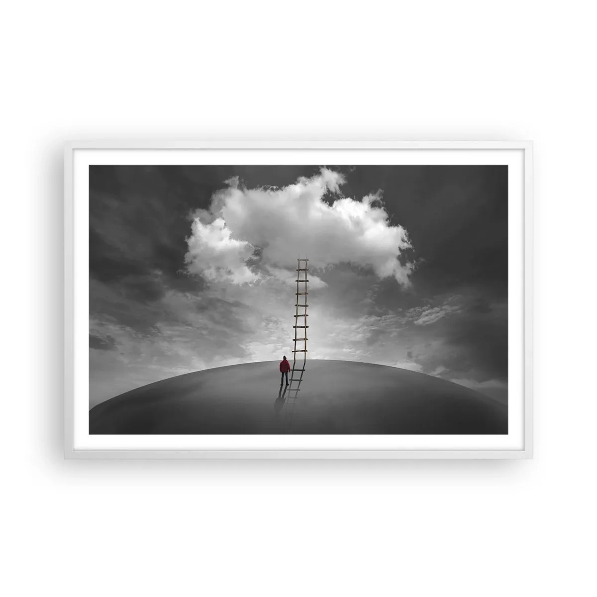 Plakat i hvid ramme - Alt er muligt - 91x61 cm