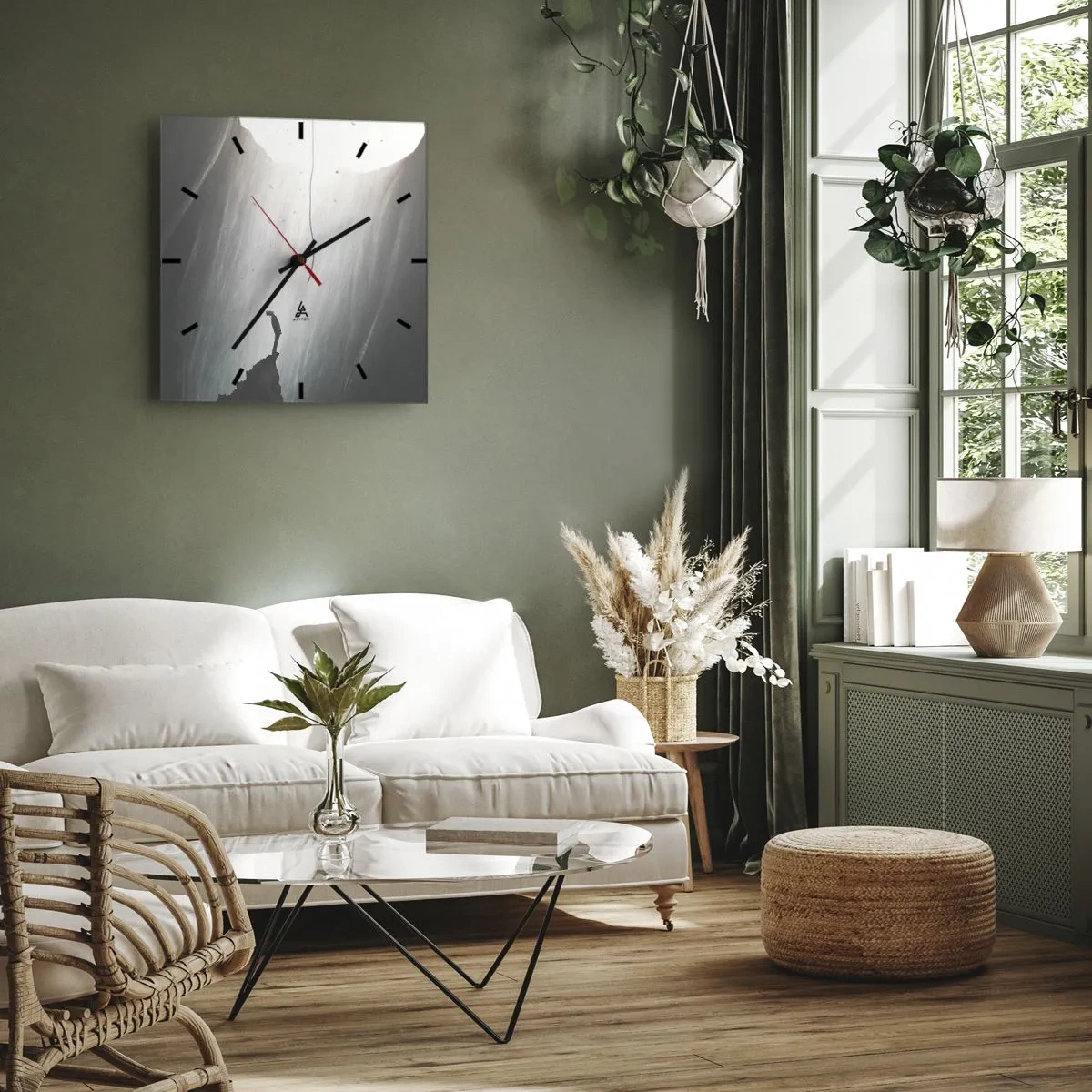 Vægur, Uret - Der er altid en vej ud - 30x30 cm