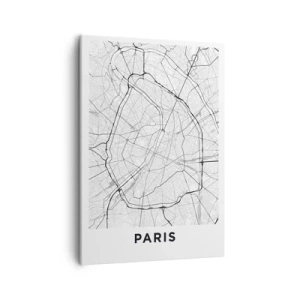 Lærredstryk - Billede på lærred - Paris' blomst - 50x70 cm