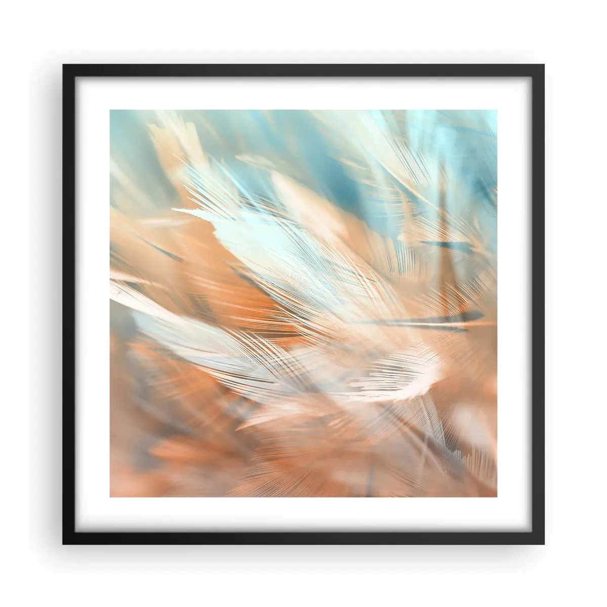 Plakat i sort ramme - I mildhedens land - 50x50 cm