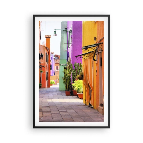 Plakat i sort ramme - Regnbue gyde - 61x91 cm