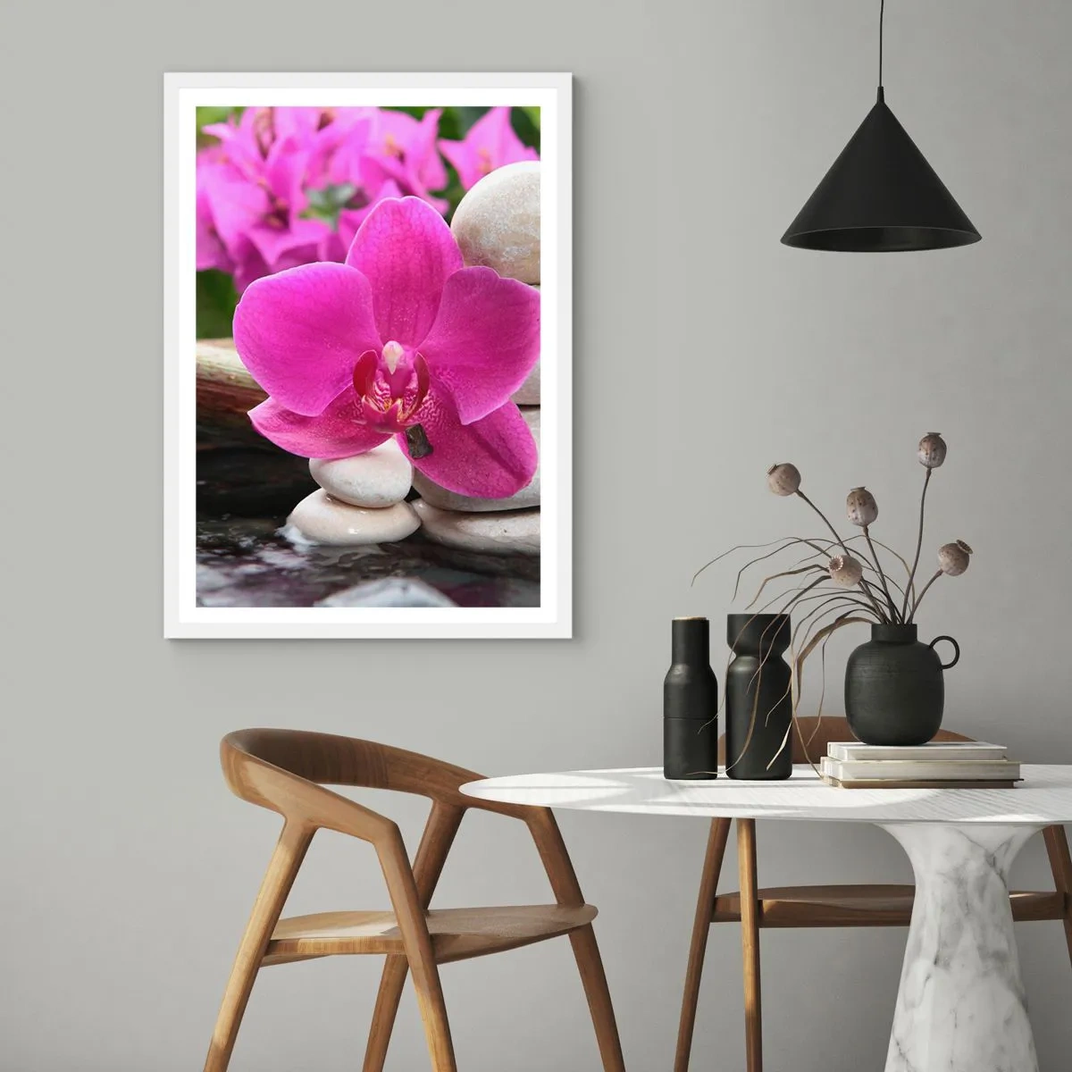 Plakat i hvid ramme - Du hviler allerede - 50x70 cm