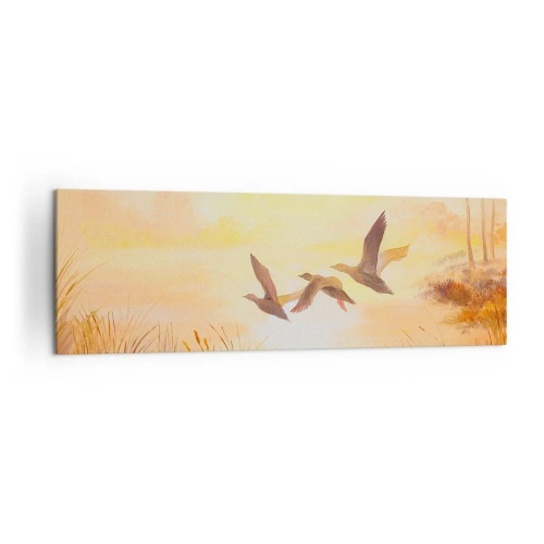 Lærredstryk - Billede på lærred - Starten på en lang rejse - 160x50 cm