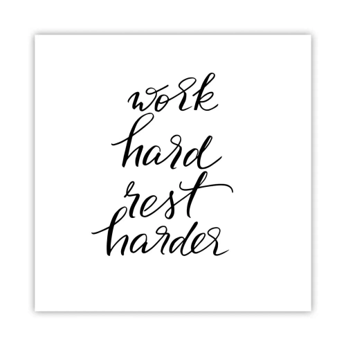 Plakat - Balance i livet - 60x60 cm