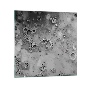 Billede på glas - Som et månelandskab - 40x40 cm