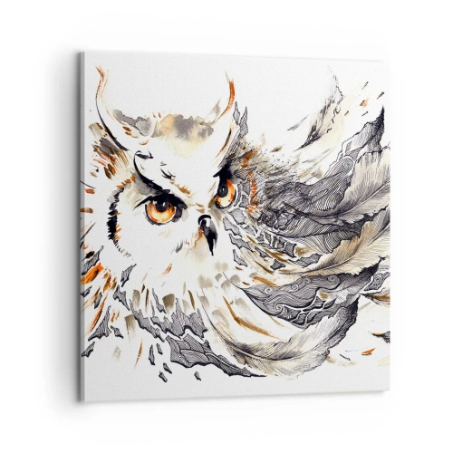 Lærredstryk - Billede på lærred - Hun kom fra den magiske verden - 60x60 cm