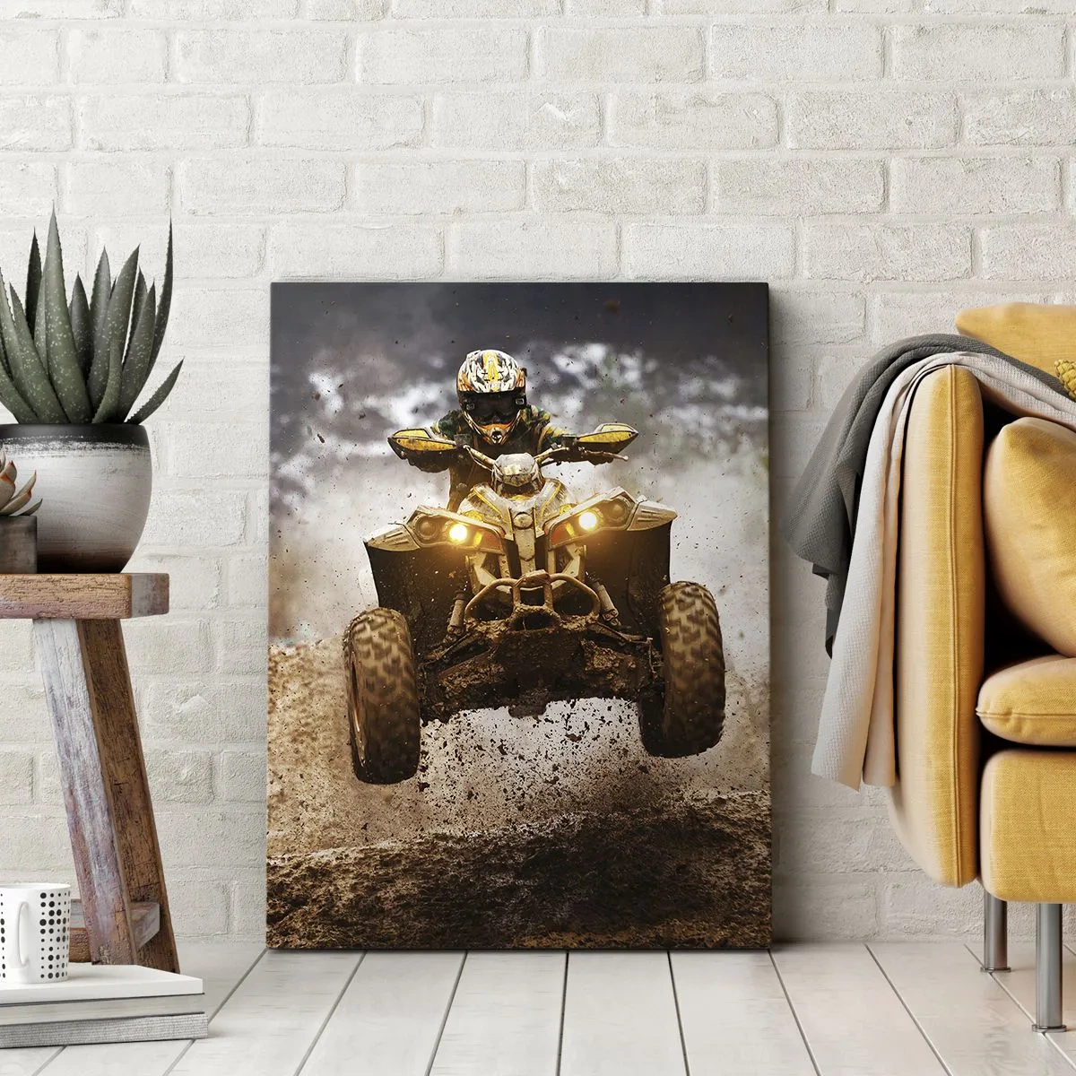 Lærredstryk - Billede på lærred - No risk no fun - 50x70 cm