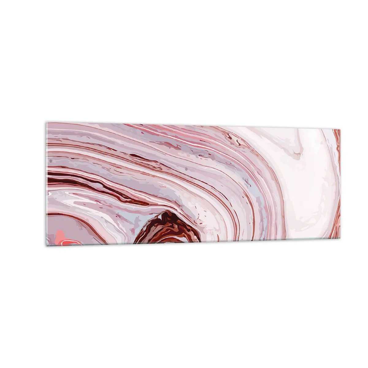 Billede på glas - Lige frem og derefter til højre ned - 140x50 cm