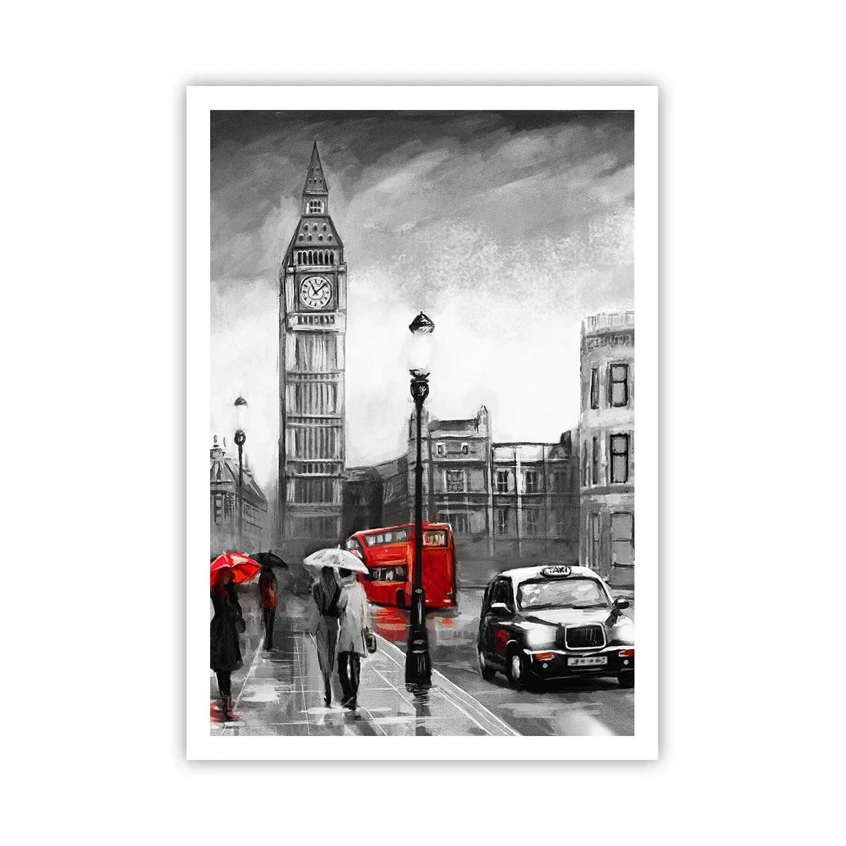 Plakat - Overhovedet ikke en grå by - 70x100 cm