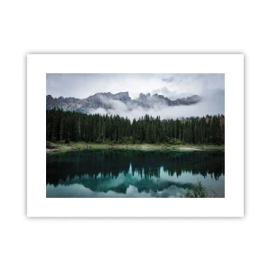 Plakat - Hys, tys, lad os ikke vække sovevandet... - 40x30 cm