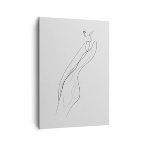 Lærredstryk - Billede på lærred - Næppe et løfte - 50x70 cm