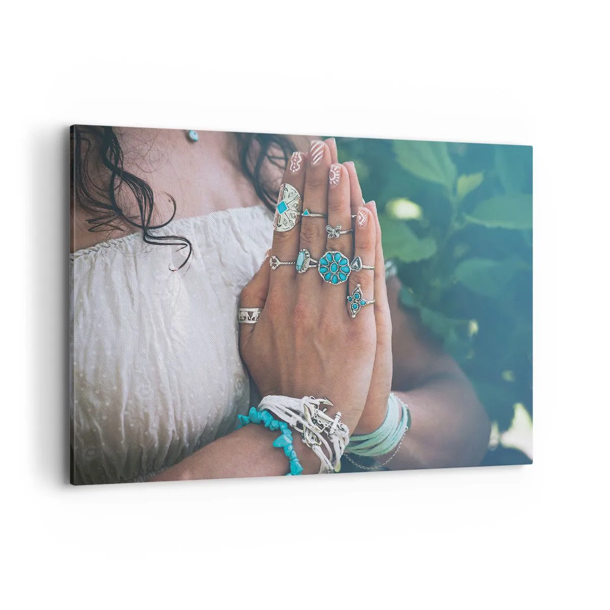 Lærredstryk - Billede på lærred - Velkommen til værens centrum - 100x70 cm