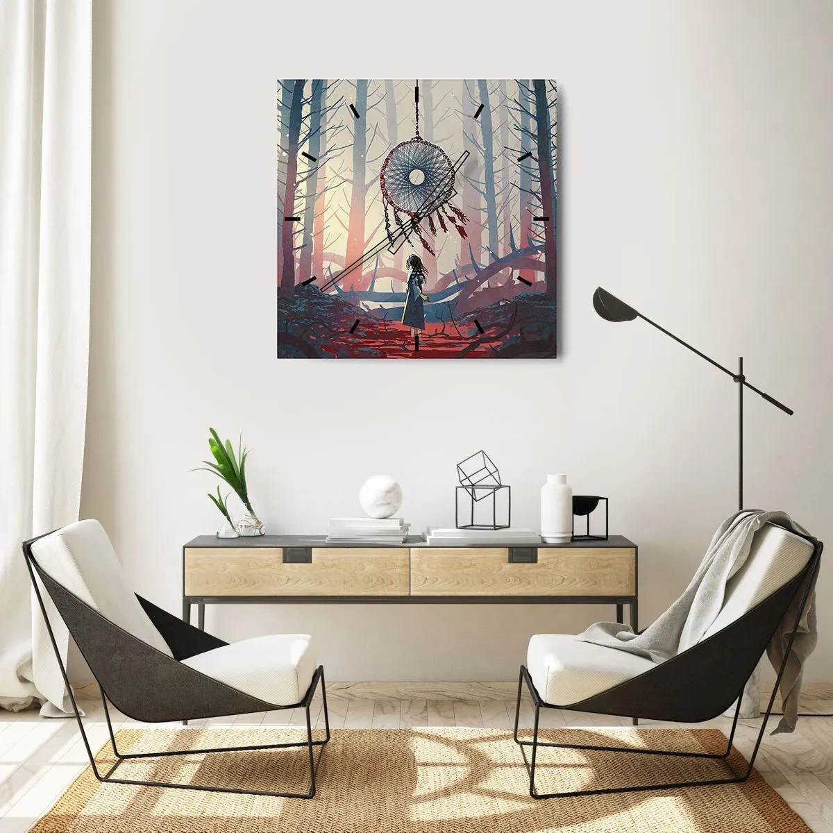 Vægur, Uret - Det hemmelige ritual for lykke - 30x30 cm