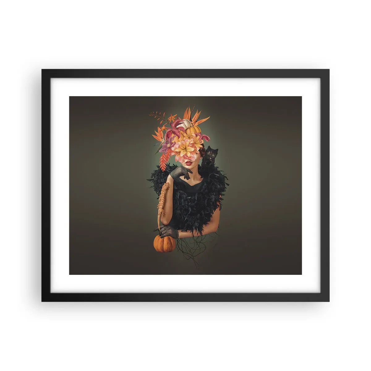 Plakat i sort ramme - Heksens fortryllelse - 50x40 cm