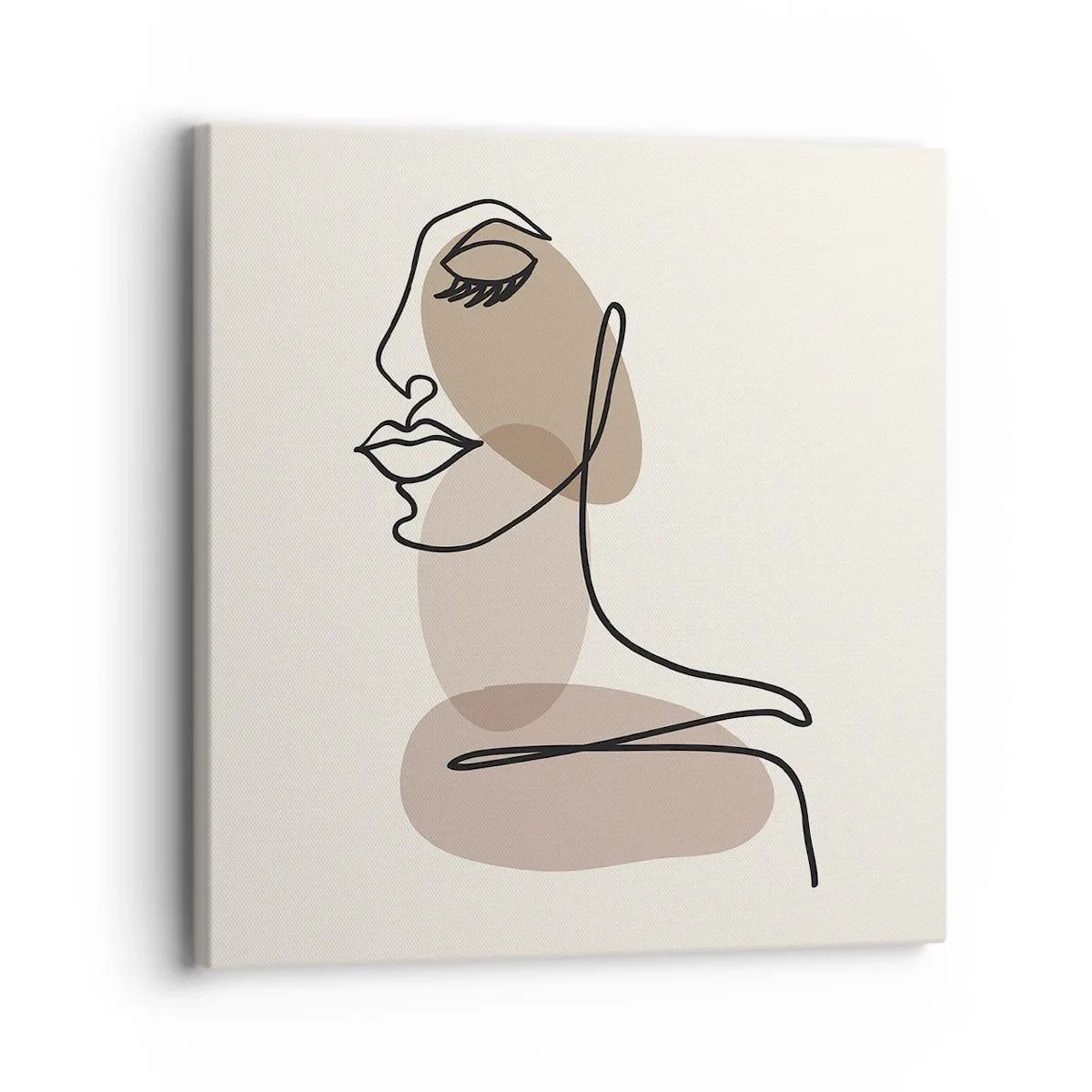 Lærredstryk - Billede på lærred - En vis linje af skønhed - 30x30 cm