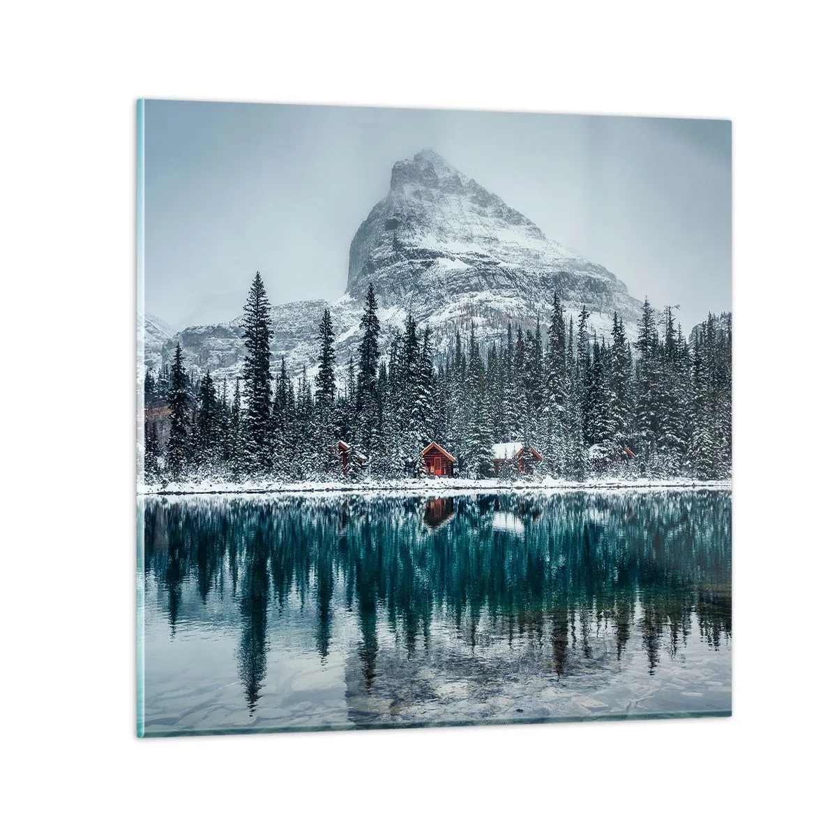 Billede på glas - En canadisk retræte - 70x70 cm