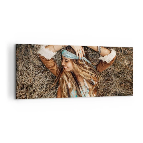 Lærredstryk - Billede på lærred - På vej til kærlighedens sommer - 120x50 cm