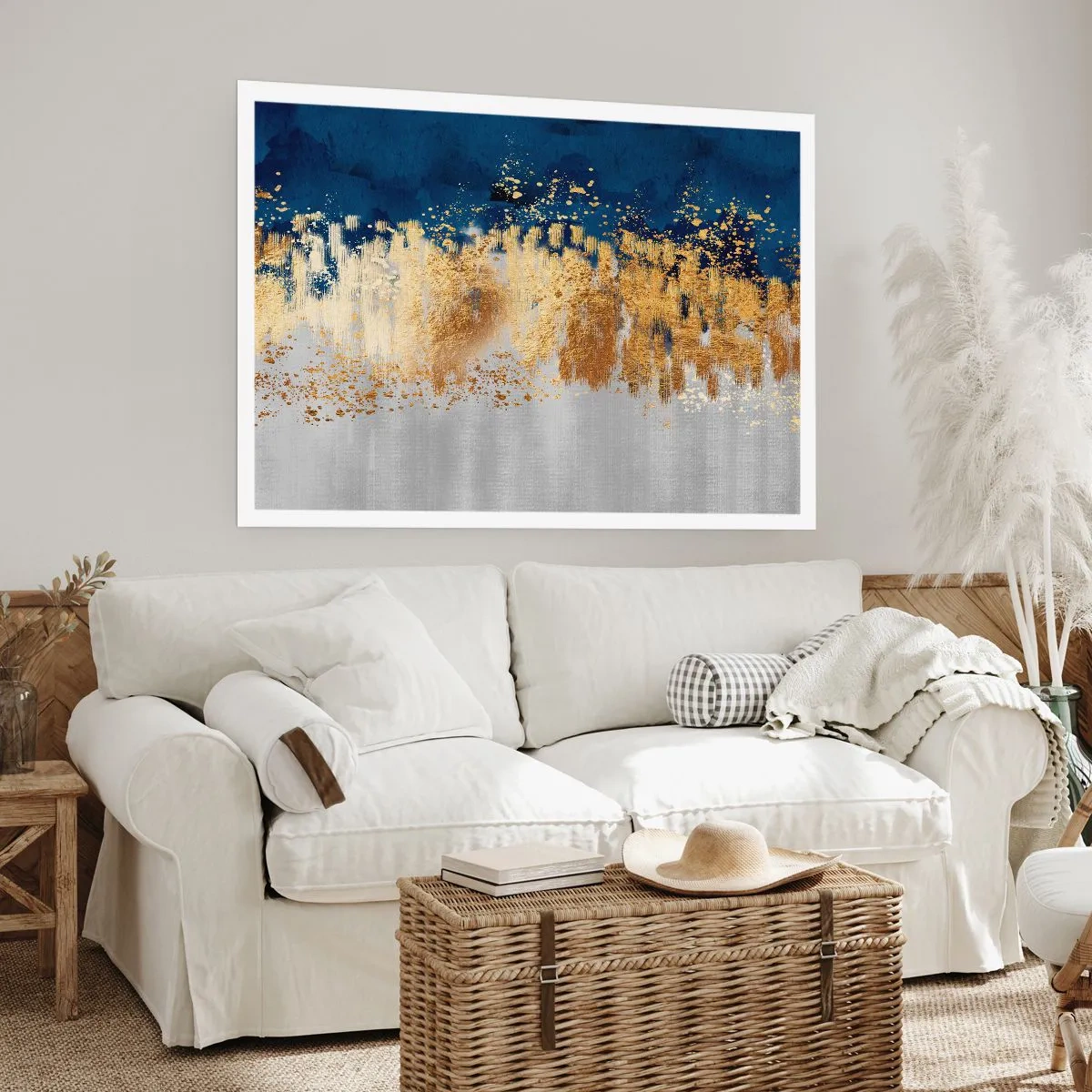 Plakat - Moderne komposition med gnist - 100x70 cm