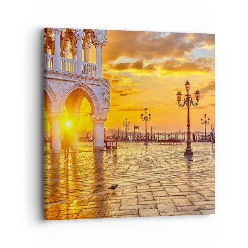 Lærredstryk - Billede på lærred - Hvor er alle henne? - 30x30 cm