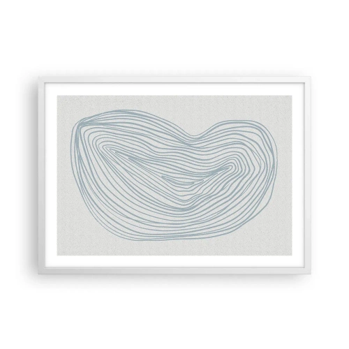 Plakat i hvid ramme - Smil fra en dråbe - 70x50 cm