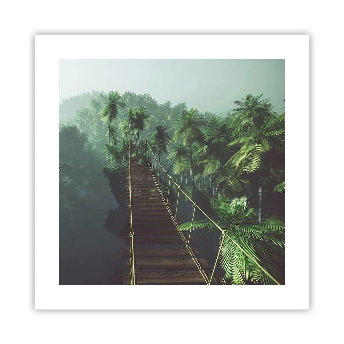 Plakat - Over det kogende grønne - 40x40 cm